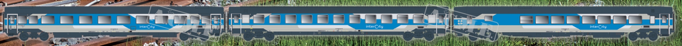 ACME 70118 - H0 - 2-tlg. Set IC-Ergänzungswagen Trenitalia, FS, Ep. VI